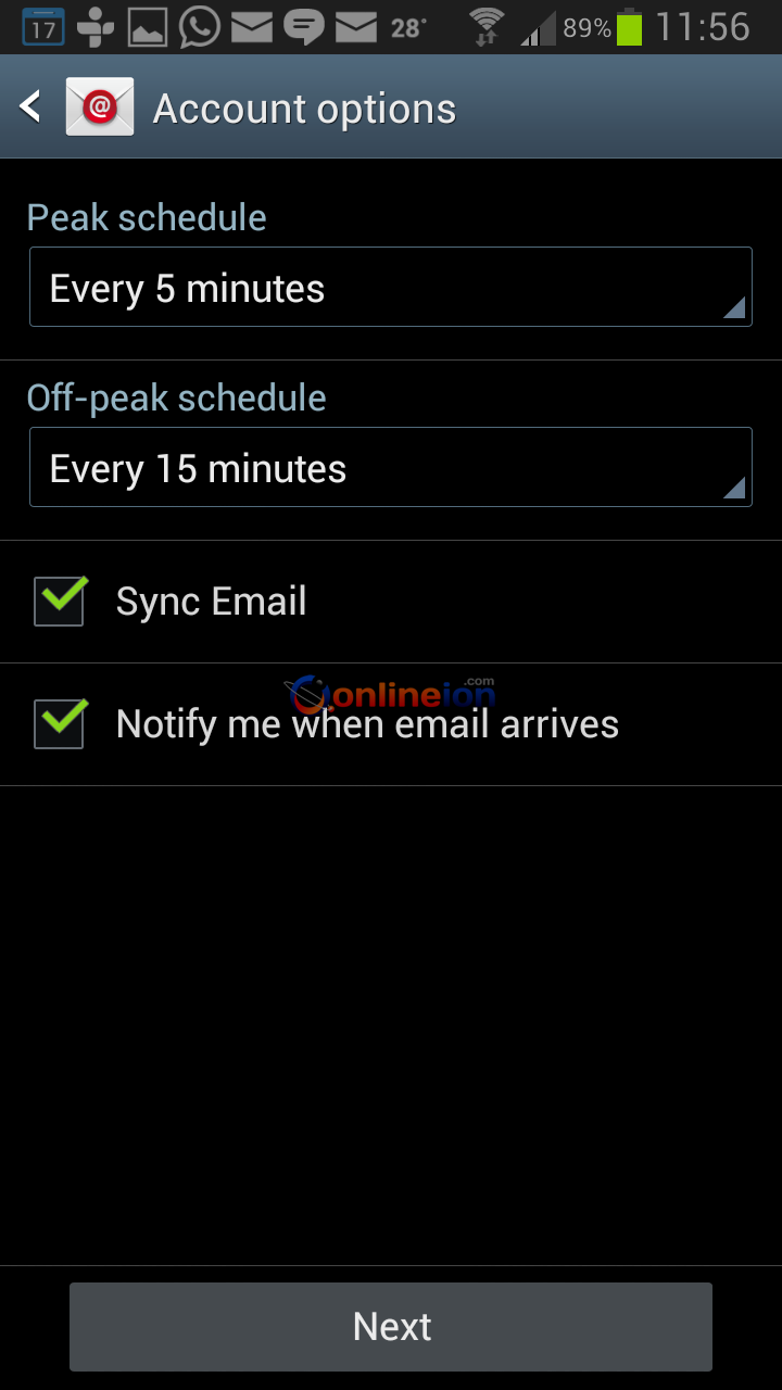 Android Account Options Android Account Options