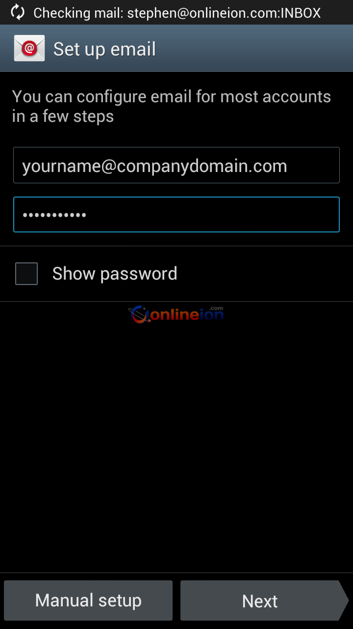 Android Setup Email Android Setup Email