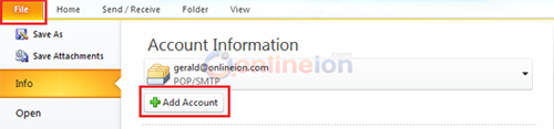 Outlook2010 Add account Outlook2010 Add account