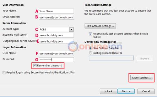 Outlook2010 Credentials Outlook2010 Credentials